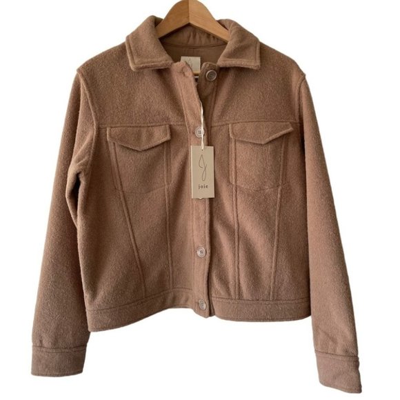 Joie Jackets & Blazers - Joie Shacket Shirt Jacket  Tan women’s size Medium NWT